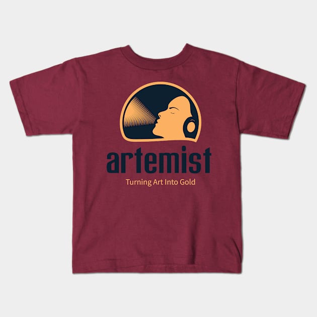 Artemist Kids T-Shirt by onebadday